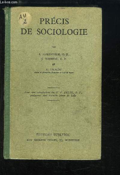 Prcis de Sociologie.