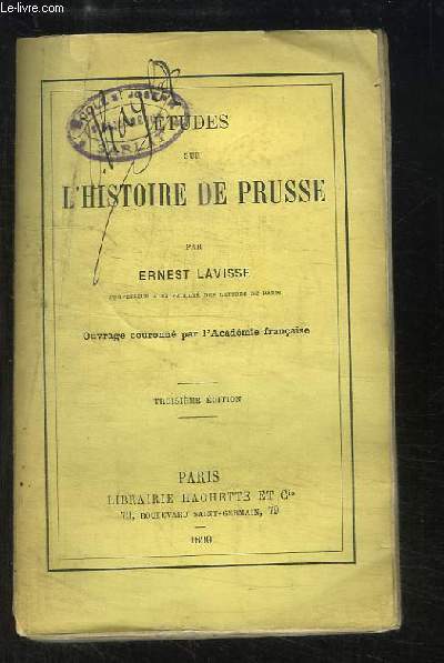 Etudes sur l'Histoire de Prusse.