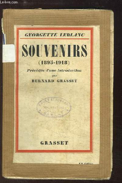 Souvenirs (1895 - 1918).