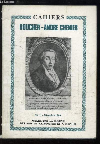 Cahiers Roucher-Andr Chnier, N1 : Dcembre 1980
