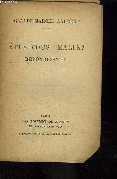 Etes-vous malin ? Rpondez-moi !