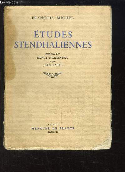 Etudes Stendhaliennes