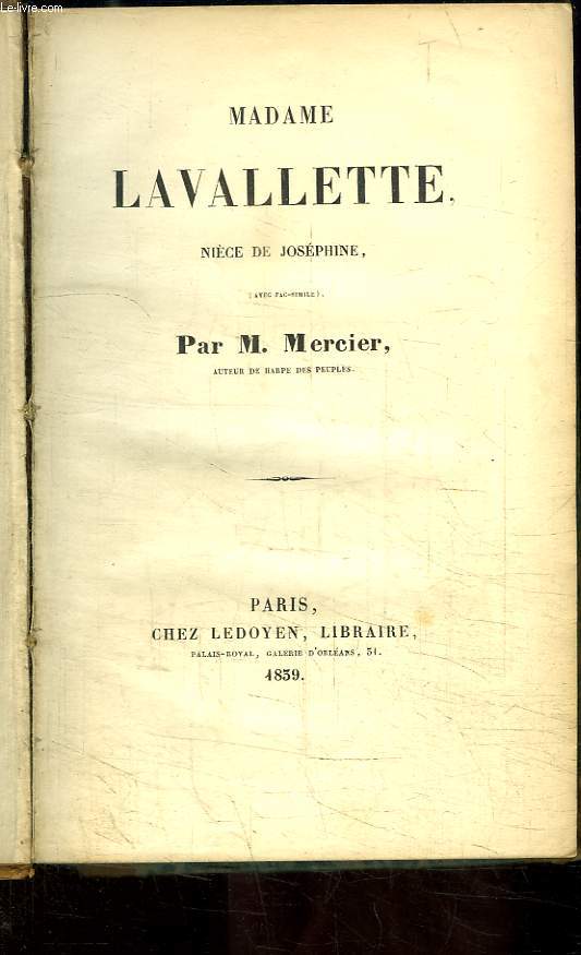 Madame Lavalette, nice de Josphine