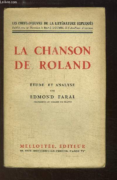 La Chanson de Roland.