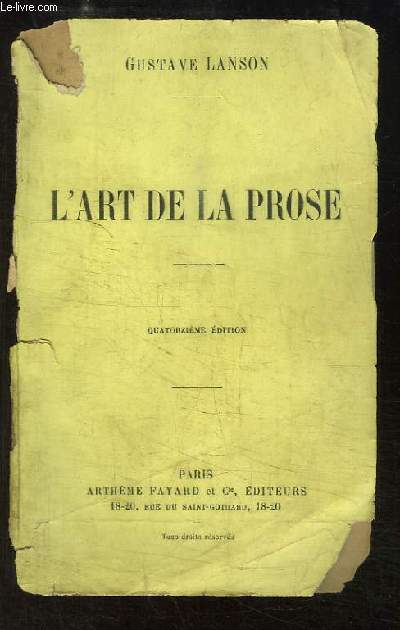 L'Art de la Prose.