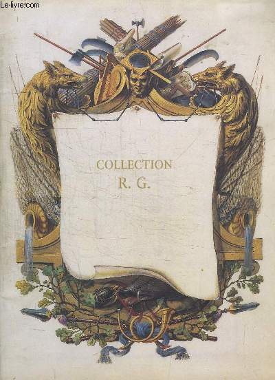 Collection R.G. Catalogue de la Vente aux Enchres Publiques des 19 et 20 juin 1996 ,  Drouot-Richelieu