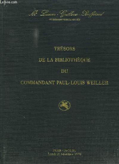 Trsors de la Bibliothque du Commandant Paul-Louis Weiller. Catalogue de la Vente aux Enchres Publiques du 30 novembre 1998,  Drouot-Richelieu.