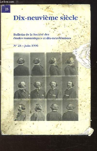 Dix-Neuvime sicle, N23 : La recherche dix-neuvimiste au Canada - Le XIXe sicle scientifique, culturel et bibliographique.