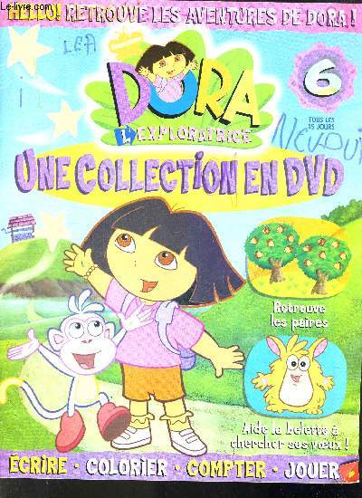 DORA L'EXPLORATRICE - N 6 - RETROUVE LES PAIRES - AIDE LA BELETTE A CHERCHER SES VOEUX ETC..........