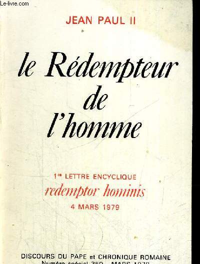 LE REDEMPTEUR DE L HOMME MARS 1979