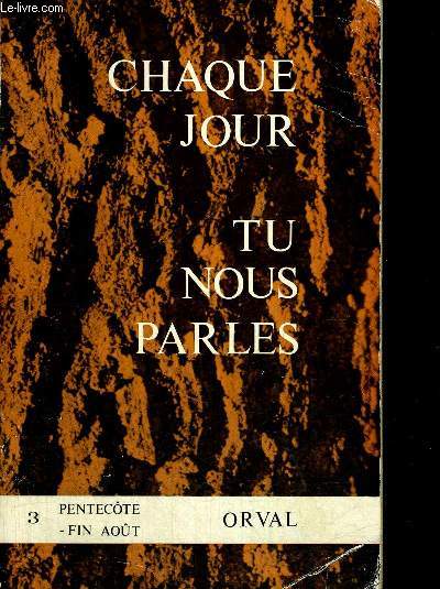 CHAQUE JOUR TU NOUS PARLES - TOME 3 - PENTECOTE FIN AOUT