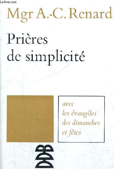 PRIERES DE SIMPLICITE