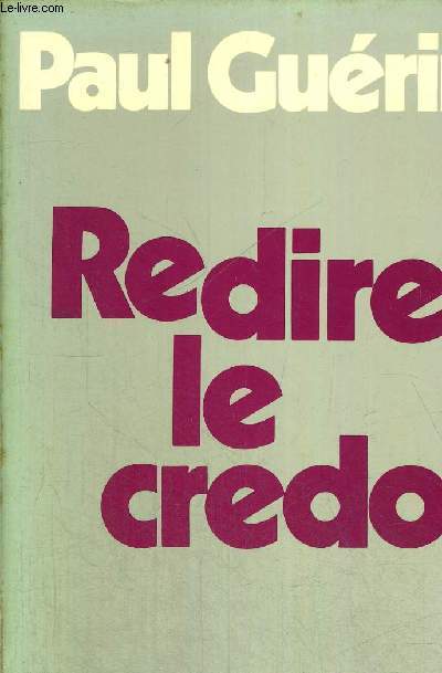 REDIRE LE CREDO