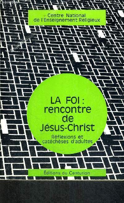 LA FOI : RENCONTRE DE JESUS CHRIST - REFLEXIONS ET CATECHESES D ADULTES