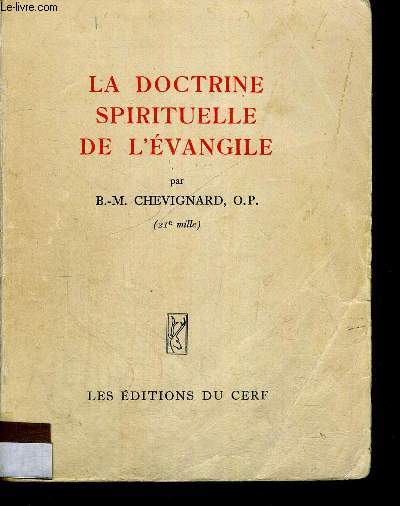 LA DOCTRINE SPIRITUELLE DE L EVANGILE