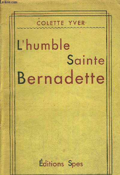 L HUMBLE SAINTE BERNADETTE