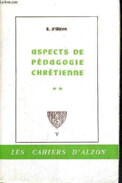 ASPECTS DE PEDAGOGIE CHRETIENNE