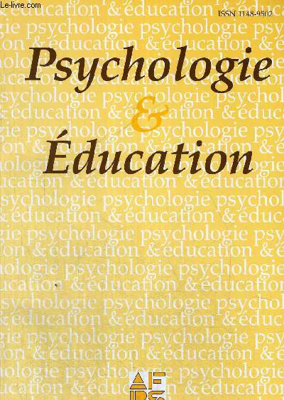 PSYCHOLOGIE & EDUCATION - N 41 - JUIN 2000