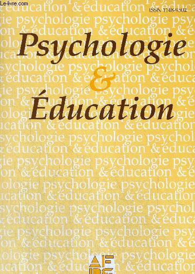PSYCHOLOGIE & EDUCATION - N°46 - SEPTEMBRE 2001