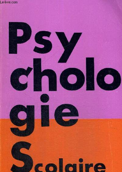 PSYCHOLOGIE SCOLAIRE N48 - 2 E TRIMESTRE 1984