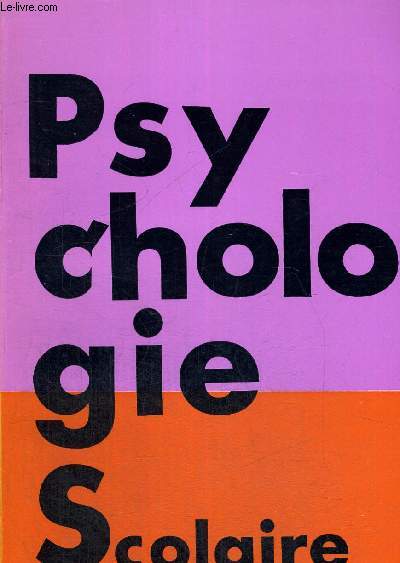 PSYCHOLOGIE SCOLAIRE N54 - 4 E TRIMESTRE 1985