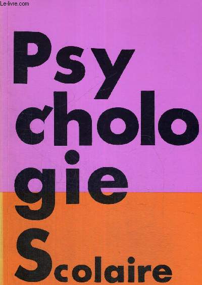 PSYCHOLOGIE SCOLAIRE N64 - 2 E TRIMESTRE 1988