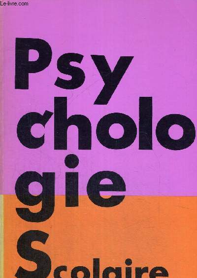 PSYCHOLOGIE SCOLAIRE N66 - 4 E TRIMESTRE 1988