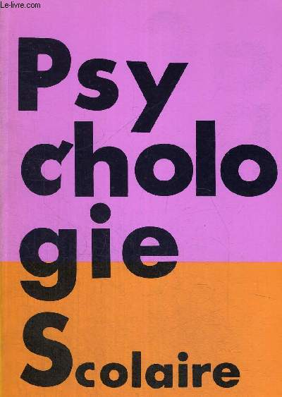 PSYCHOLOGIE SCOLAIRE N70-4 E TRIMESTRE 1989