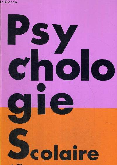 PSYCHOLOGIE SCOLAIRE N71 - 1 E TRIMESTRE 1990