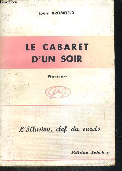 LE CABARET D UN SOIR - TRADUIT DE L ANGLAIS PAR ANDRE STIVENE