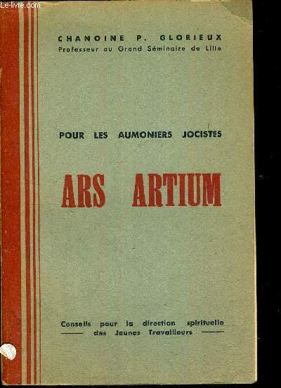 ARS ARTIUM - POUR LES AUMONIERS JOCISTES