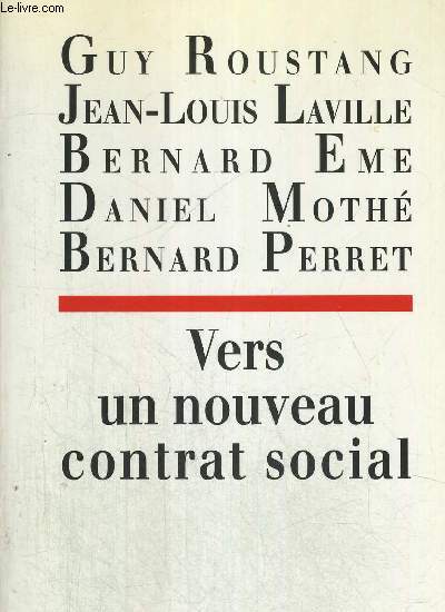 VERS UN NOUVEAU CONTRAT SOCIAL