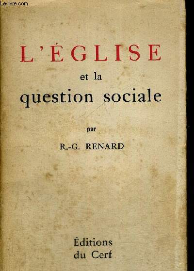 L EGLISE ET LA QUESTION SOCIALE