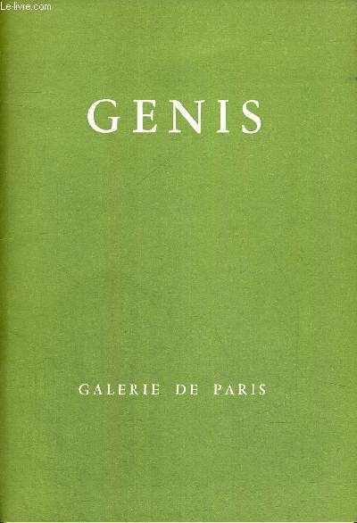 GENIS - 21 MAI - 10 JUIN 1970