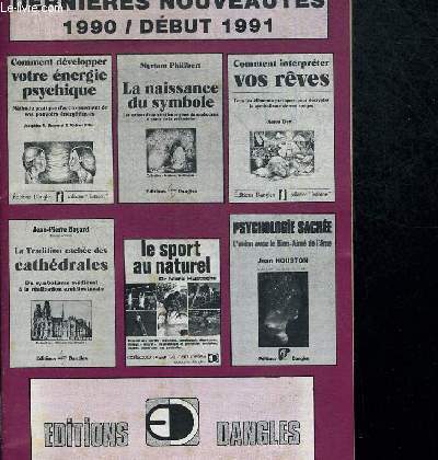 DERNIERES NOUVEAUTES 1990 / DEBUT 1991 - LIVRET PUBLICITAIRE