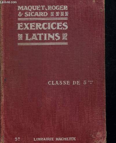 EXERCICES LATINS - CLASSE DE 5 IEME