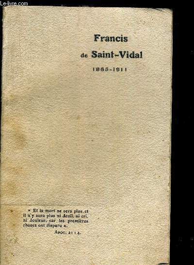 FRANCIS DE SAINT VIDAL 1865-1911