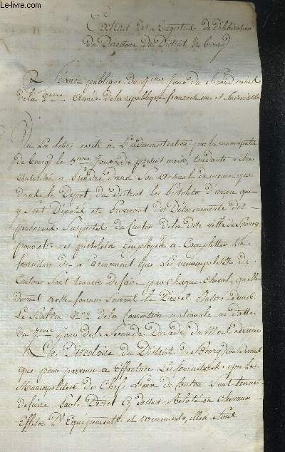 Lettre manuscrite originale 