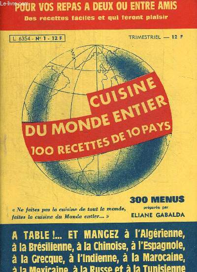 Cuisine du monde : les recettes pays par pays
