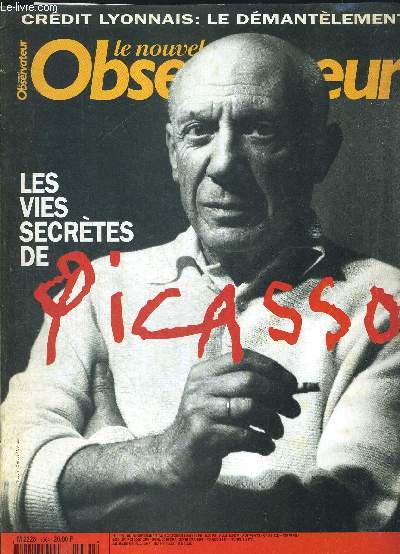 LE NOUVEL OBSERVATEUR. N1664. DU 26 SEPT AU 2 OCT 1996. LES VIES SECRETES DE PICASSO / LE REVEIL ANTI LE PEN / NEW YORK LES ETATS UNIS CONTRE L ONU / PALESTINE LA DERIVE AUTORITAIRE D ARAFAT / OR DES NAZIS L INTERMINABLE COMBAT DES RESCAPES