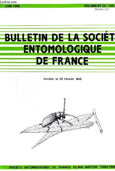 VOLUME 97. N2.JUIN 1992. BULLETIN DE LA SOCIETE ENTOMOLOGIQUE DE FRANCE. SYSTEMATIQUE EVOLUTIVE ET CLADISTIQUE APPROCHE MORPHOLOGIQUE SPECIATION ET GENATION APLLICATION CHEZ LES ACRAEA (LEPIDOPTERA NYMPHALIDAE)