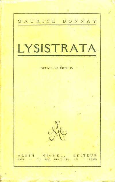 LYSISTRATA/NOUVELLE EDITION