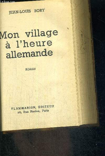 MON VILLAGES A L'HEURE ALLEMANDE