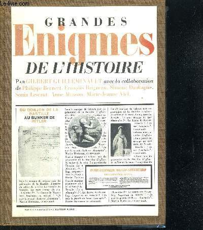 GRANDES ENIGMES DE L'HISTOIRE
