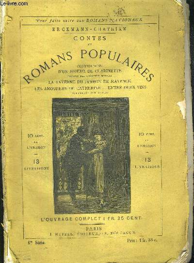 CONFIDENCES D'UN JOUEUR DE CLARINETTE - CONTES ET ROMANS POPULAIRES