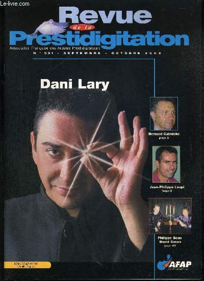 REVUE DE LA PRESTIDIGITATION- N531 - SEPTEMBRE - OCTOBRE 2002 - DANI LARY