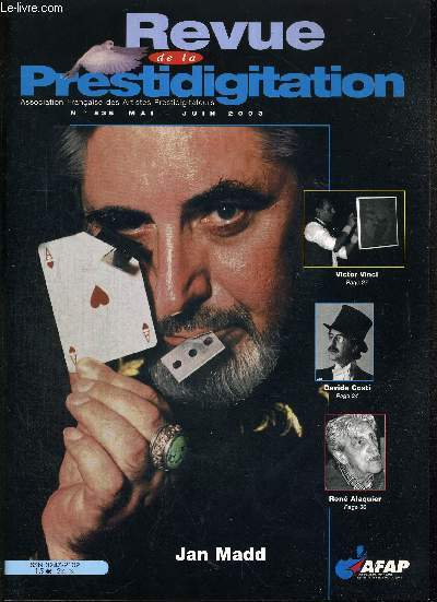 REVUE DE LA PRESTIDIGITATION- N535 MAI- JUIN 2003 - JEAN MADD - VICTOR VINCI - DAVIDE COSTI - RENE ALAQUIER