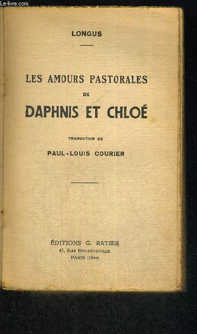 LES AMOURS PASTORALES DE DAPHNIS ET CHLOE