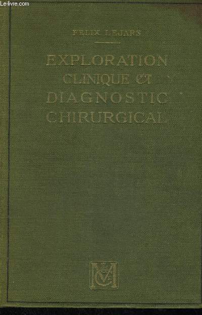 EXPLORATION CLINIQUES ET DIAGNOSTIC CHIRURGICAL