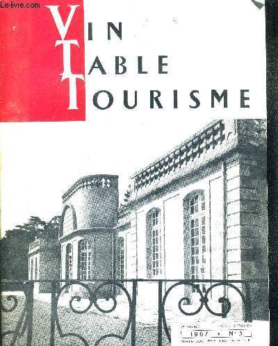 VIN-TABLE-TOURISME - 10E ANNE - 1967 - N3